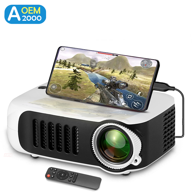 Home Cinema Gaming - A2000 Mini Projector Portable Home Cinema