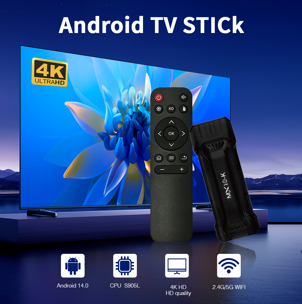 Smart Tv Stick - Smart TV Stick MX10-K Dual-Core S905L