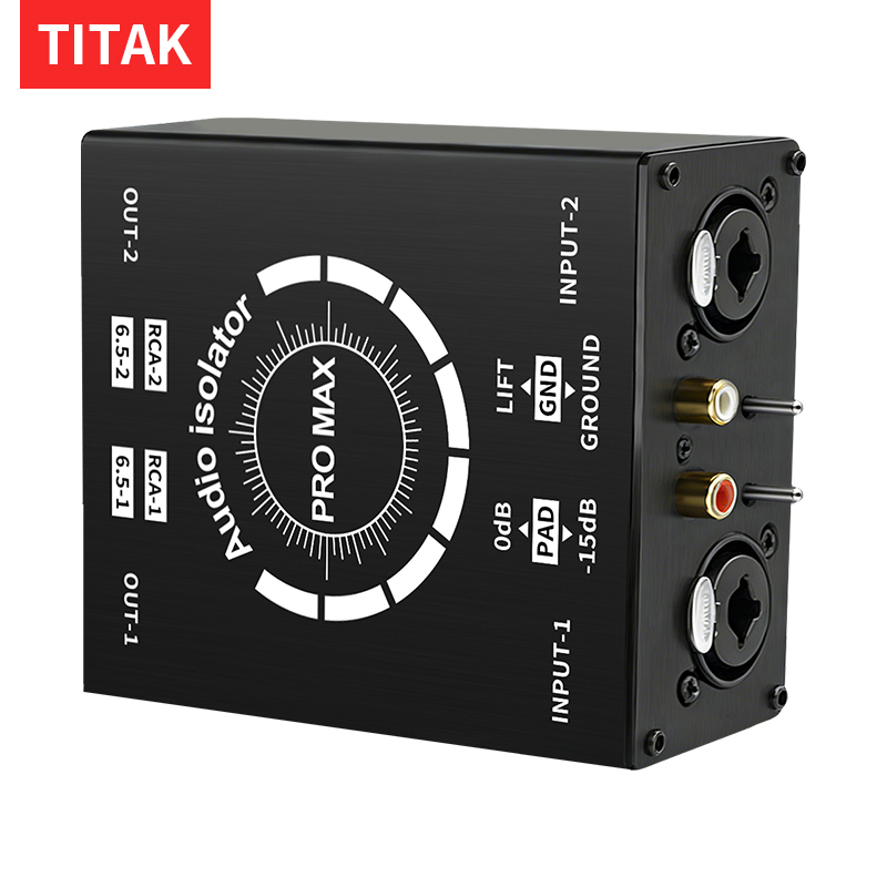 Home Cinema Installation - 3Pin XLR/RCA/TS/TRS Ground Loop Noise Isolator