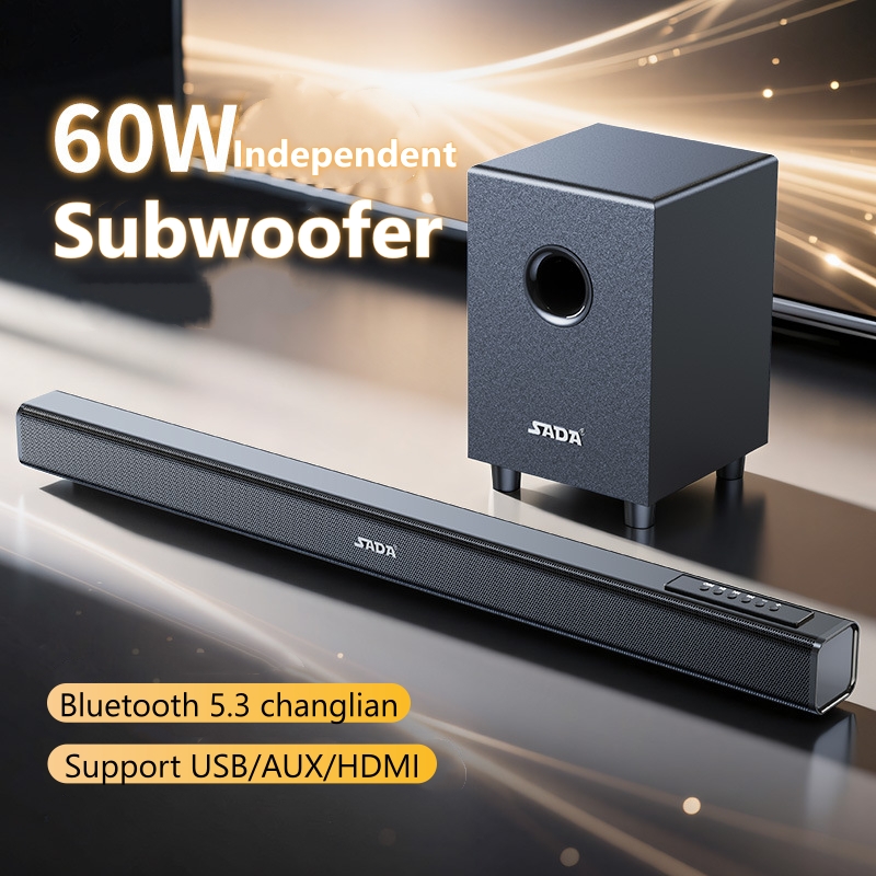 Home Cinema Gaming - Soundbar with Subwoofer, SADA 60W Dolby
