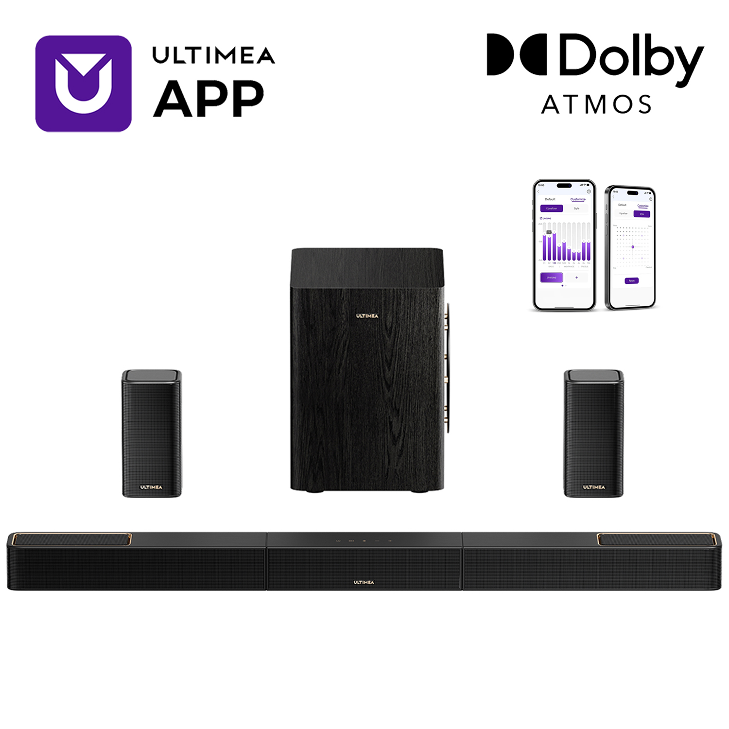 Home Cinema Ultimea - ULTIMEA 5.1.2 Surround Sound System Sound