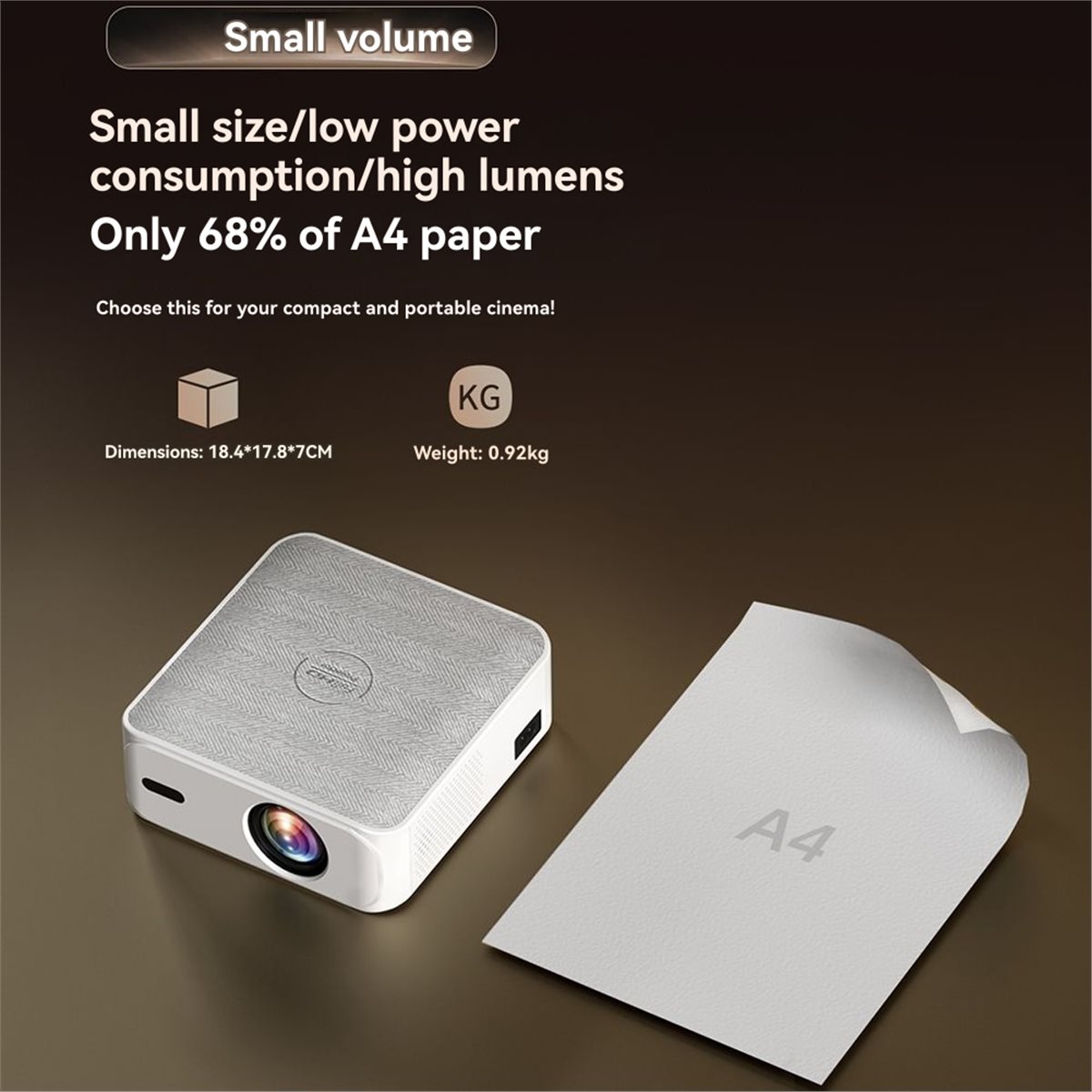 Home Cinema Uk - AS62 T30 Intelligent Android WiFi Projector