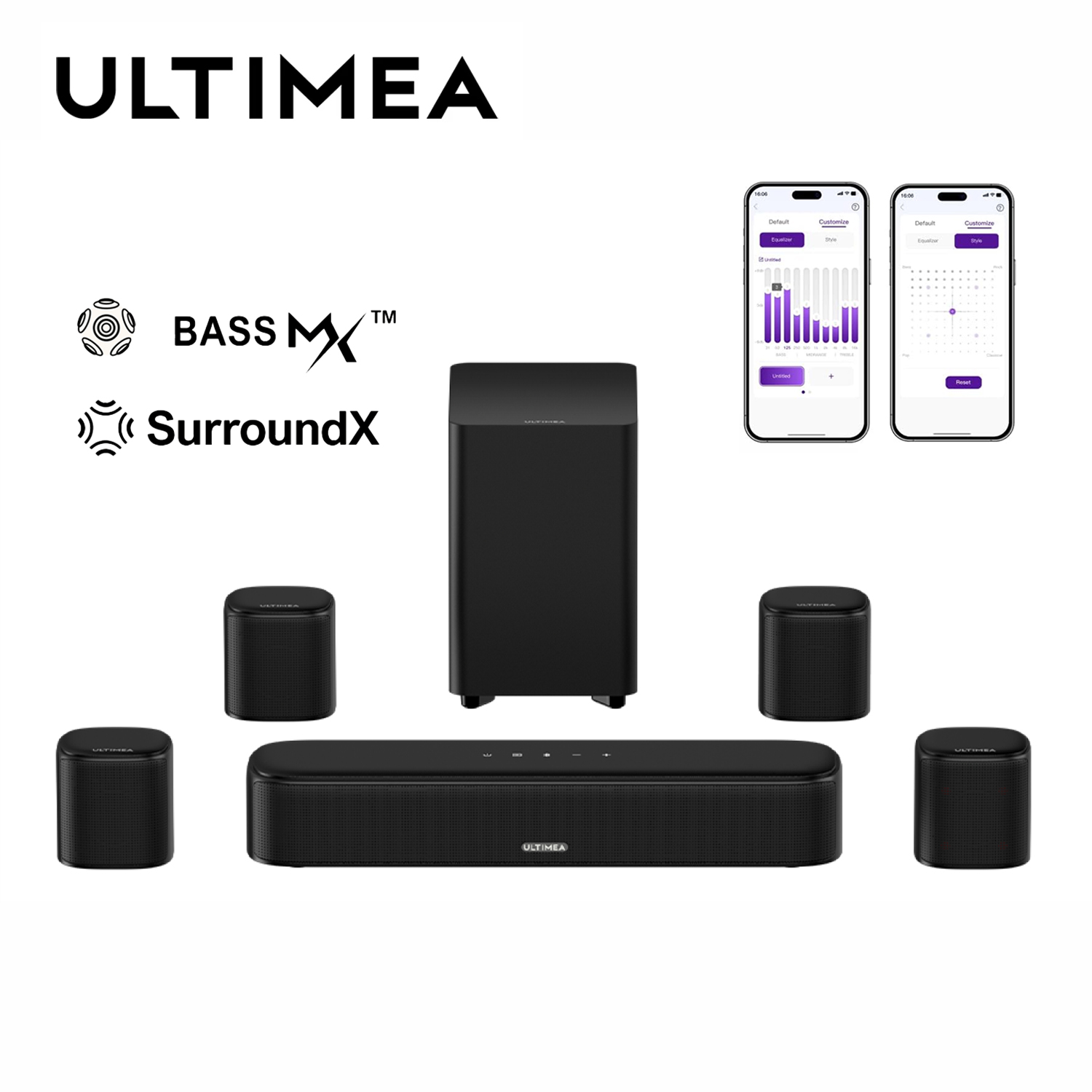 Home Cinema Ultimea - ULTIMEA 7.1CH Virtual Surround Soundbar for