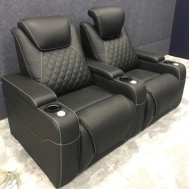 Home Cinema Chairs - Home Designed Villa Movie Theater Seats