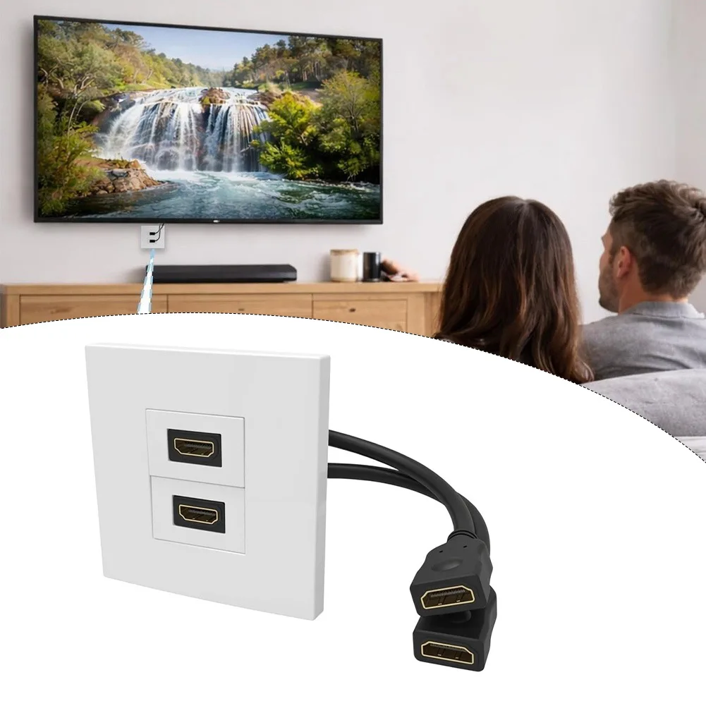 Dual Port Wall Plate With Pigt - Home Cinema Gaming ulasan dan harga