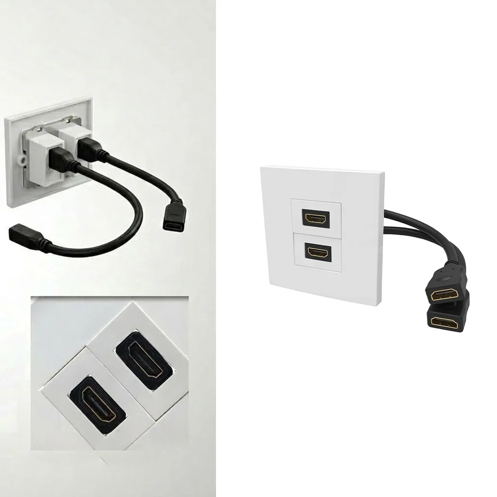 Dual Port Wall Plate With Pigt - Home Cinema Gaming ulasan dan harga
