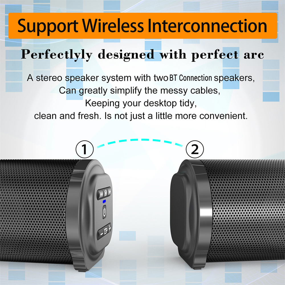 Sound Bar TV Sound System Blue - Home Cinema Speaker System ulasan dan harga