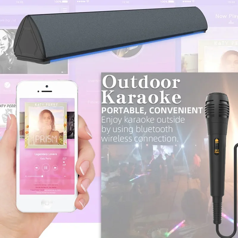 60W Wireless TV PC Soundbar Bl - Home Cinema Speaker System ulasan dan harga