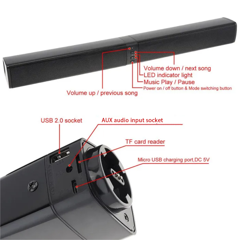 Powerful Soundbar Sound Radio  - Home Cinema Speaker System ulasan dan harga