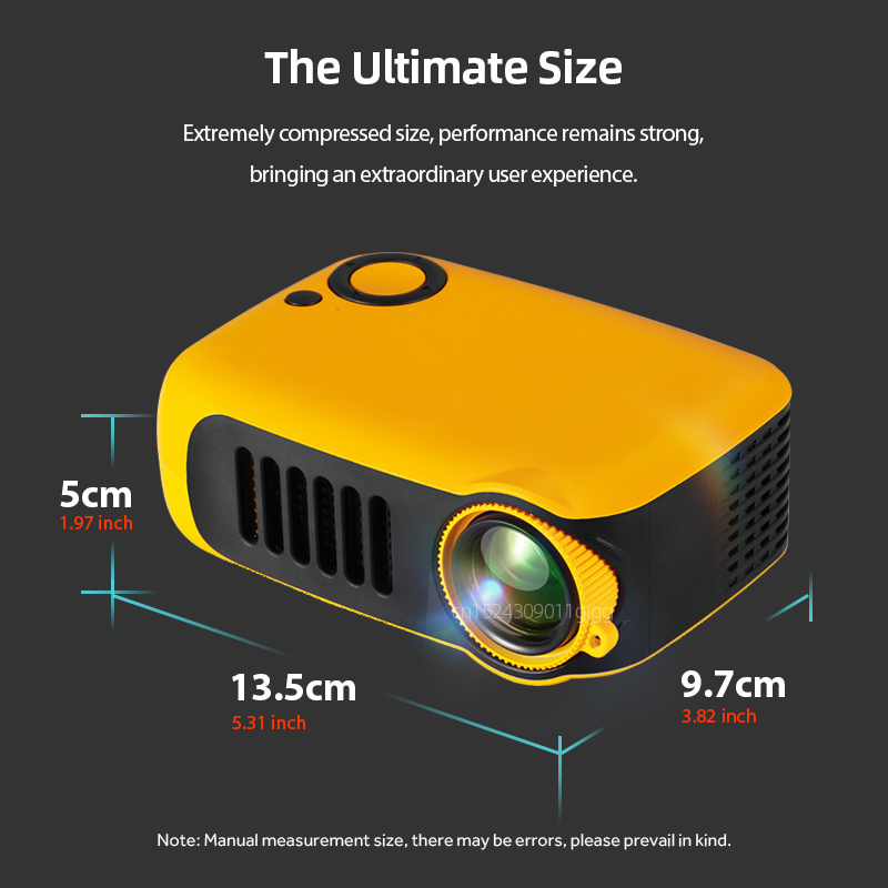 A2000 Mini Projector Portable  - Home Cinema Gaming ulasan dan harga