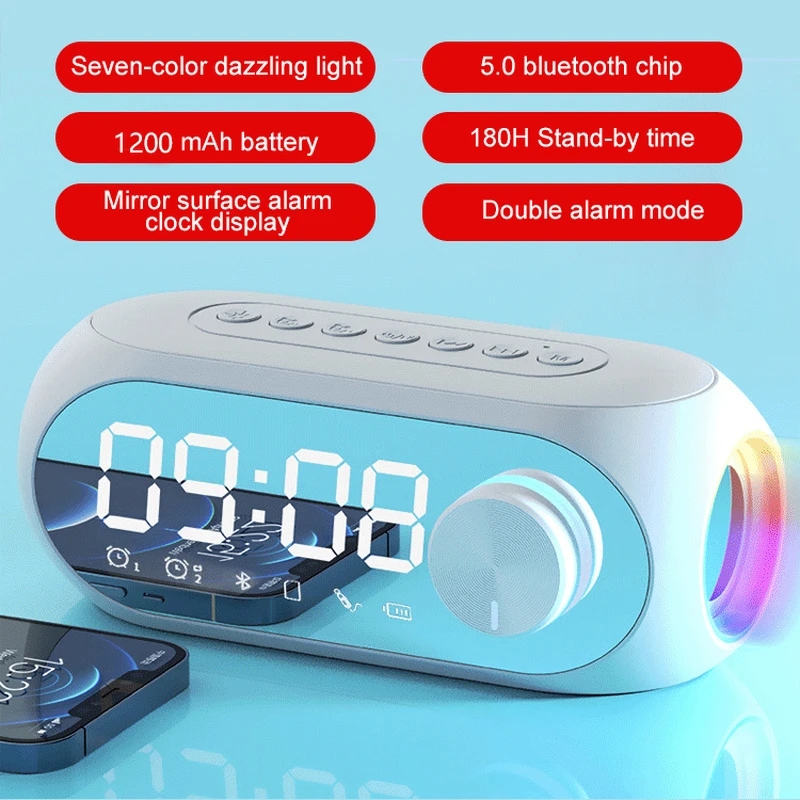 Alarm Clock Radio FM Bluetooth - Home Cinema Chairs ulasan dan harga