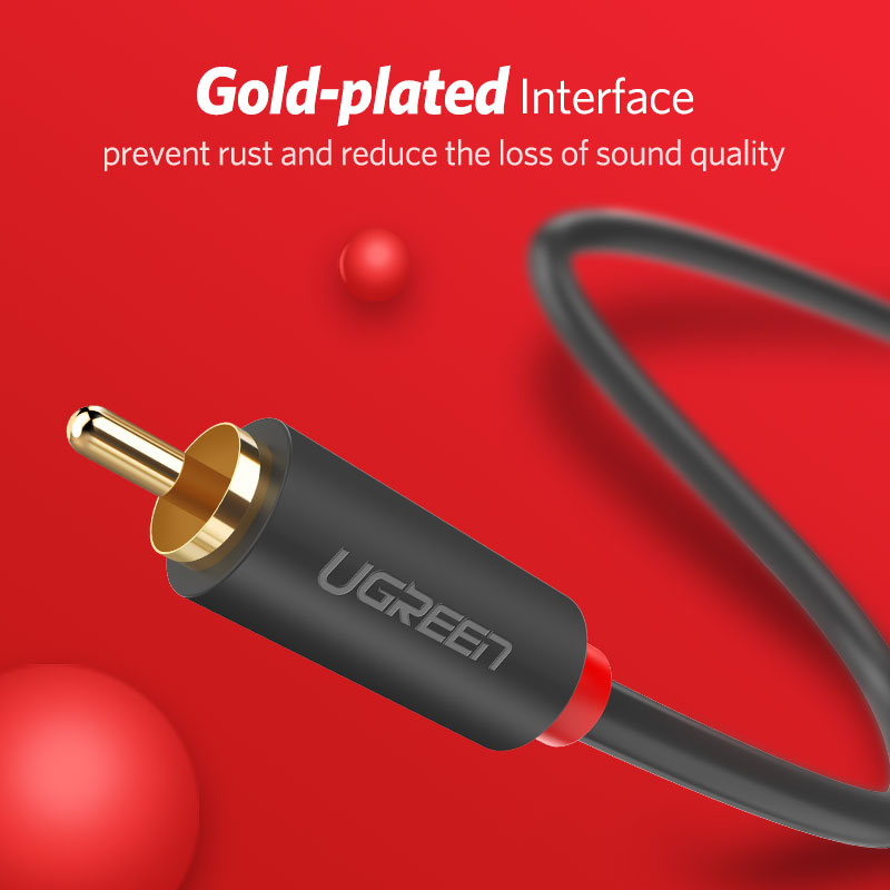 UGREEN 2RCA to 2 RCA Male to M - Home Cinema Installation ulasan dan harga