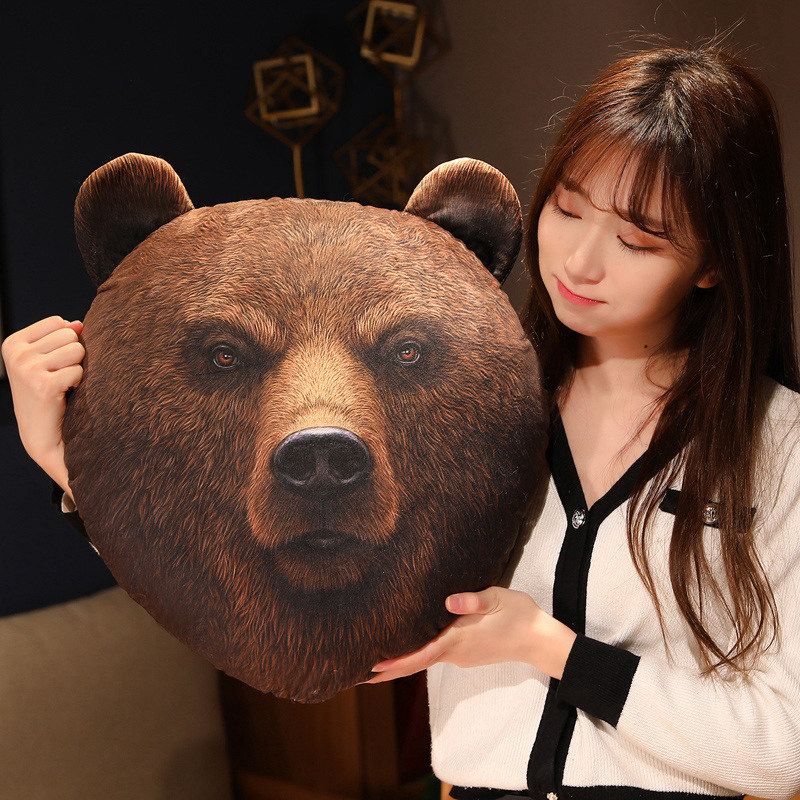 40cm 3D Simulation Animal Head - Home Cinema Chairs ulasan dan harga