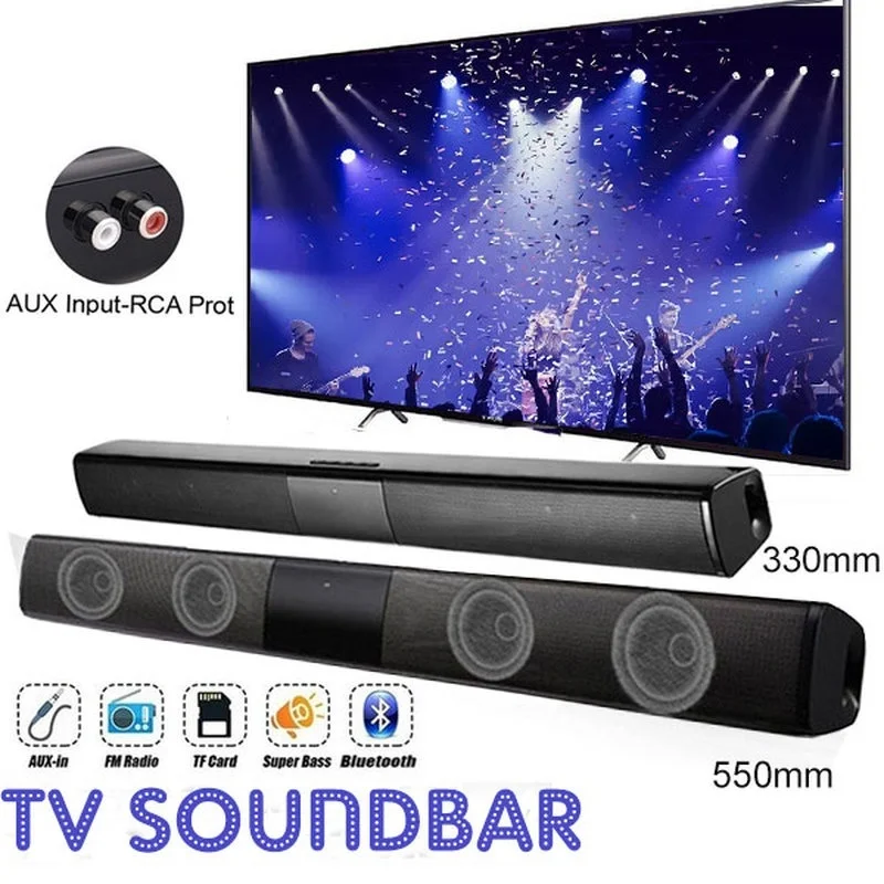40W High Power Soundbar for TV - Home Cinema Speaker System ulasan dan harga