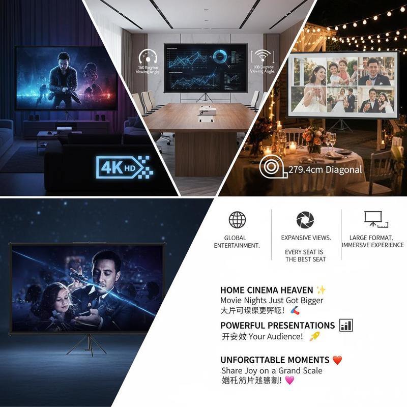 Portable Projection Display 11 - Home Cinema Gaming ulasan dan harga