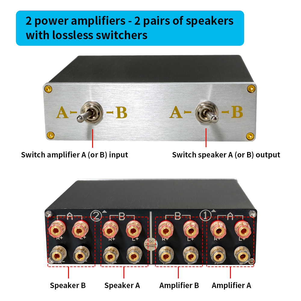 Speaker Switch Selector, 2 Amp - Home Cinema Speaker System ulasan dan harga