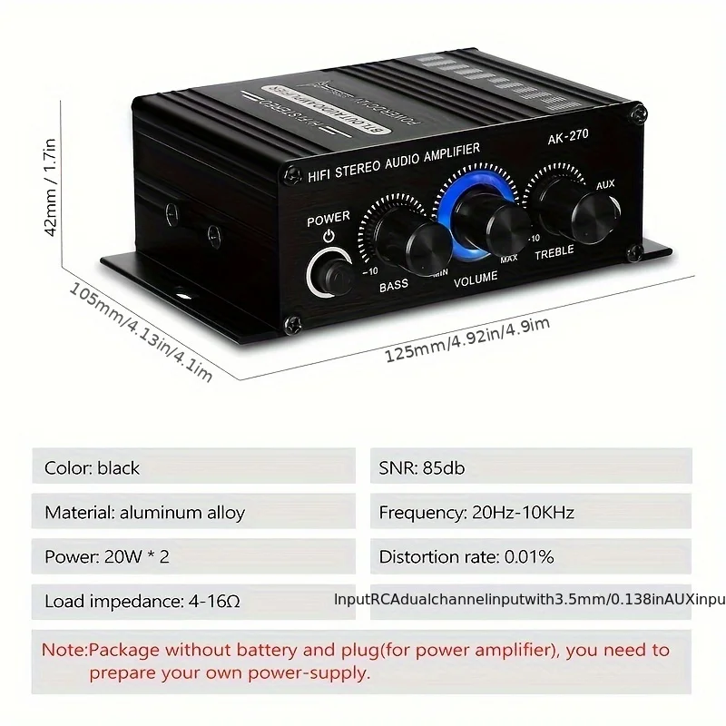 AK-270 400W Mini Power Amplifi - Home Cinema Installation ulasan dan harga