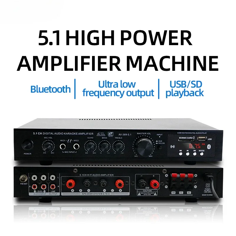 AV-369BT Bluetooth 5.1 Sound S - Home Cinema Speaker System ulasan dan harga