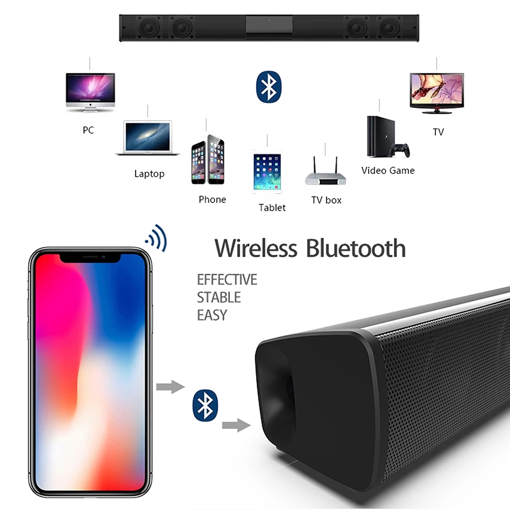 40W Bluetooth Speaker column H - Home Cinema Chairs ulasan dan harga